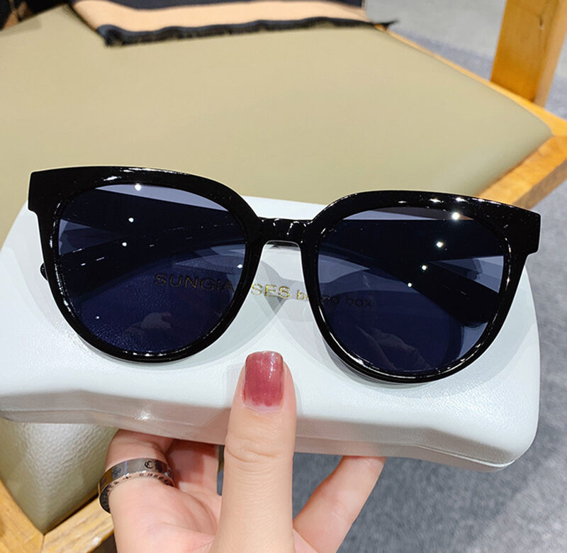 Nové dámské sluneční brýle Módní Velké kulaté sluneční brýle pro dámské nadměrné sluneční brýle Vintage Jelly Barva Růžové Sluneční brýle UV400