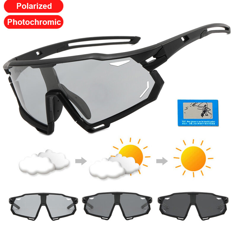 Venkovní sportovní čelní sklo Odbarvené jezdecké brýle pro muže a ženy Módní polarizační sluneční brýle Horolezecké brýle