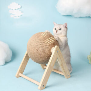 Pet Cat Scracking Ball Toy Kitten Sisal Rope Ball Bowl Brousing Plaws Hračky kočky poškrábající odolný nábytek odolný pro domácí zvířata