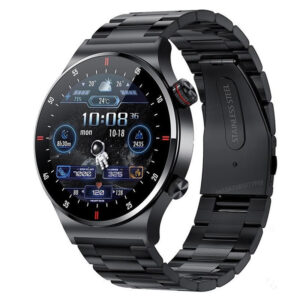Chytré hodinky QW33 Bluetooth volání NFC Řízení přístupu HR BP Spo2 Monitorování zdraví Otočné tlačítko se dvěma nabídkami Chytré hodinky