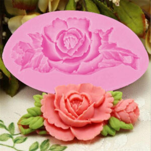 Růže Květiny čokoládové nástroje na zdobení svatebního dortu DIY fondán na pečení silikonová forma Clay Resin sugar Candy