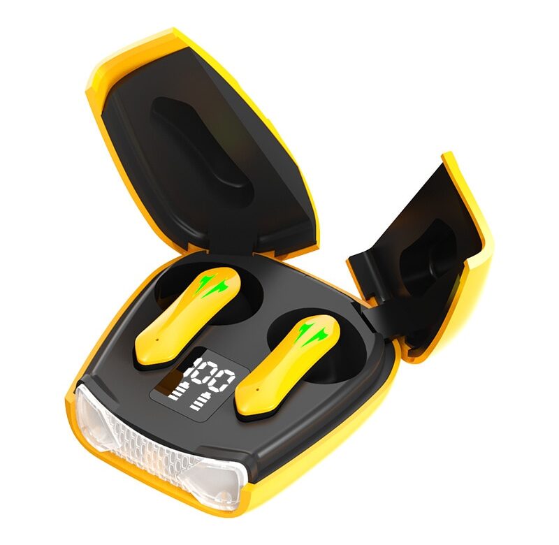 S08 Bluetooth sluchátka Outdoor Sports Wireless Headset 5.3 with Charging Bin Power Display Dotykové ovládání Sluchátka do uší