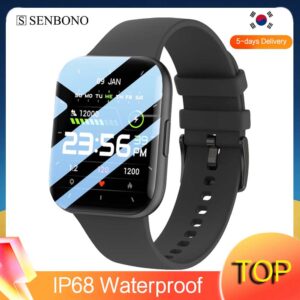 SENBONO 2023 Pánské chytré hodinky Dámské IP68 Vodotěsné Fitness Tracker Vlastní ciferníky Sportovní chytré hodinky Pánské Dámské pro Android IOS