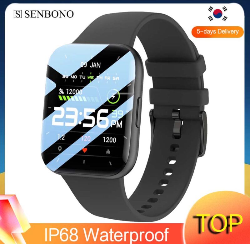 SENBONO 2023 Pánské chytré hodinky Dámské IP68 Vodotěsné Fitness Tracker Vlastní ciferníky Sportovní chytré hodinky Pánské Dámské pro Android IOS