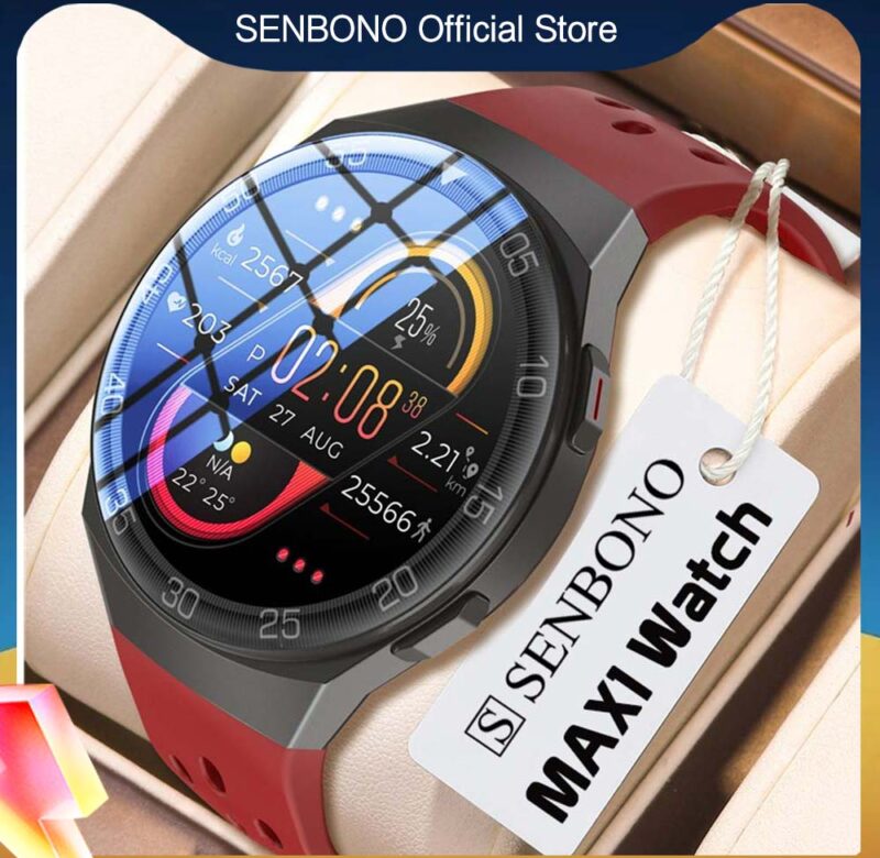 SENBONO MAX1 Chytré hodinky Pánské ip68 Vodotěsné 24 Sports Mode Fitness Tracker Dámské Chytré hodinky pro IOS Android Huawei Xiaomi