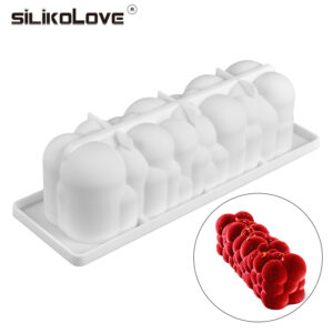 SILIKOLOVE 3D Cloud Series Silikonová forma Umělecká forma na dort DIY Domácí nástroje na pečení Bublinková spirála Dezerty Forma na pěnu