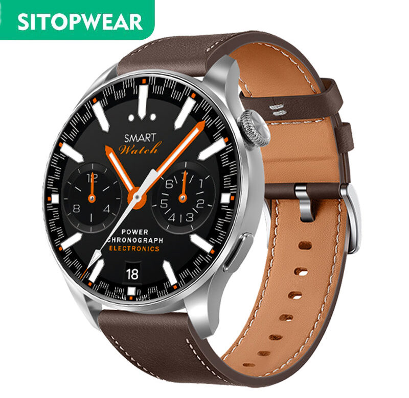 SITOPWEAR 2023 Business Smart Watch NFC Pánské chytré hodinky Bluetooth Volání Sport Fitness Tracker Monitor zdraví Bezdrátové nabíjení