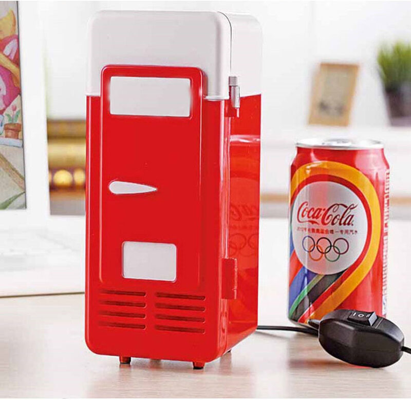 Malá automatická Lednička Horká Studená Miniaplikace Dvojité použití Nádržky na nápoje Chladič Teplejší Chladnička S vnitřní LED lednicí na nápoje Světlo