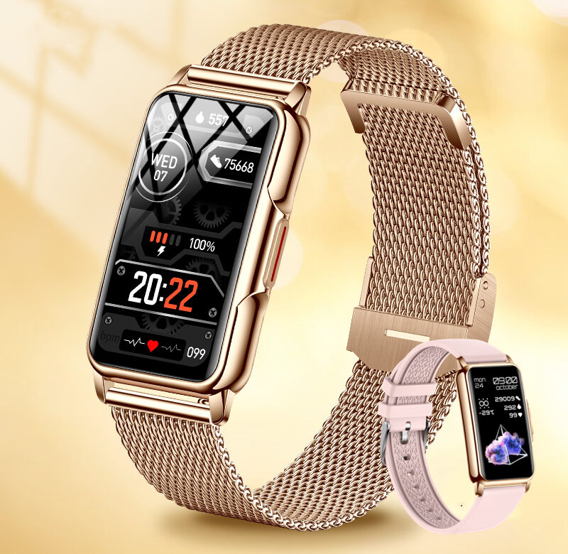 Chytré hodinky Dámské Full Touch Screen Bluetooth Call IP67 Vodotěsné Dámské hodinky Sportovní Fitness Tracker Chytré hodinky Dámské Muži