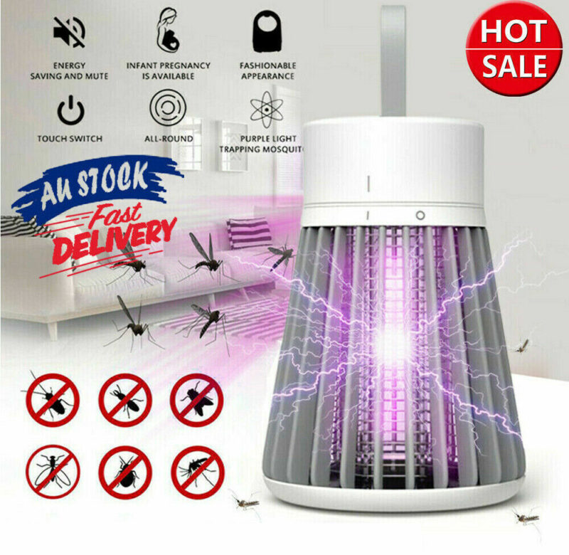YOKEE Mute Lampa na zabíjení komárů Přenosná elektrická pastička Zapper proti hmyzu Zapper Killer USB Nabíjecí lampa na zabíjení hmyzu