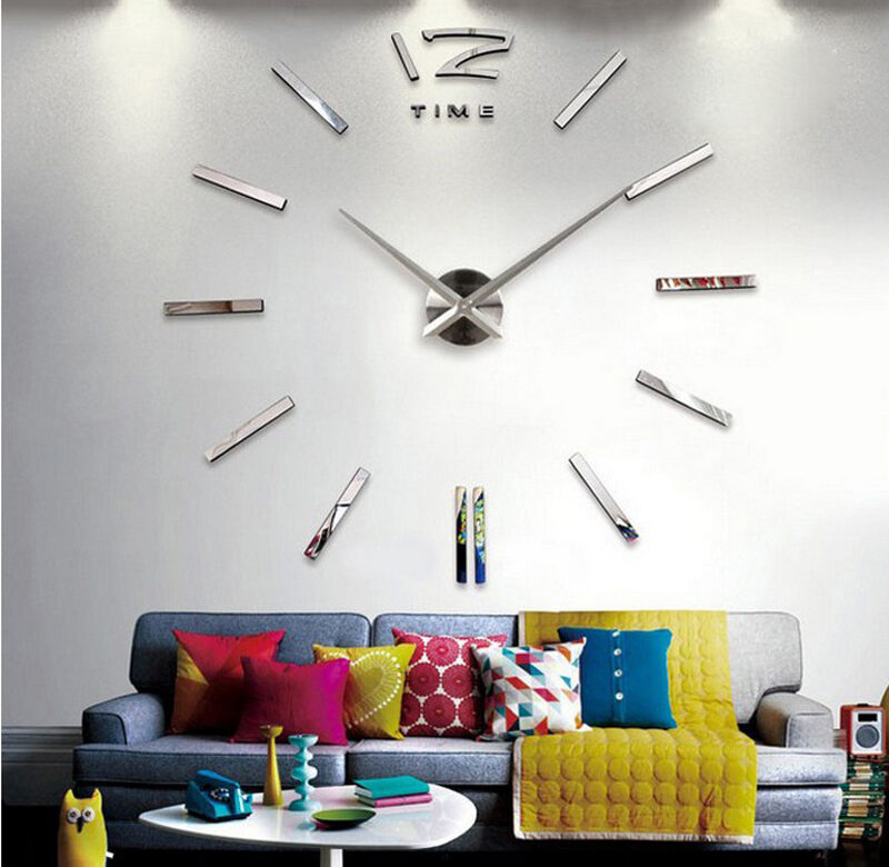 prodej nástěnné hodiny hodinky hodiny 3d diy akrylové zrcadlové samolepky Living Room Quartz Needle Europe hodiny doprava zdarma