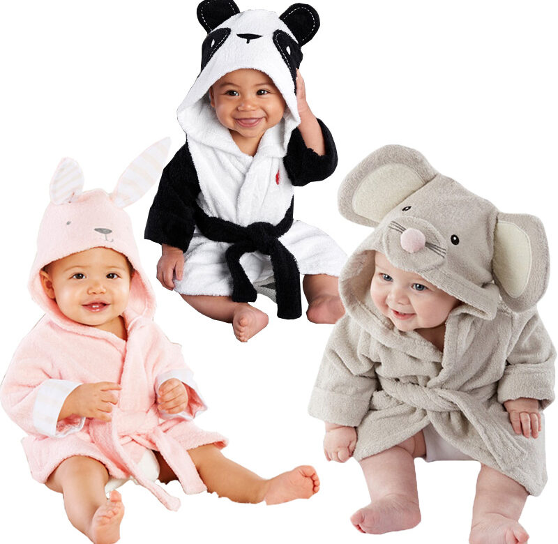 0-5 let Chlapečci Dívčí Župan Roztomilá Panda Zvířátko Župan Koupelnové Župy s kapucí Kojenecké Mikiny Kojenecké Župany Župan na spaní