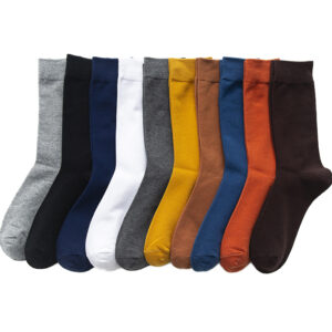 10 párů vysoce kvalitní jarní podzimní pánské bavlněné ponožky velikost 38-45 dlouhé ponožky pro muže Ponožky k šatům Mužské dárky Business Casual Sox