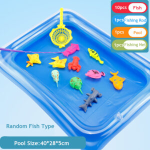 13ks dětských magnetických rybářských hraček s bazénem