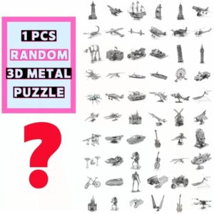 1ks náhodných 3D kovových hlavolamů pro dospělé DIY sady mecha modelů sada stavebnicových stíhacích modelů stavebnice hlavolamů puzzle hračky fidget