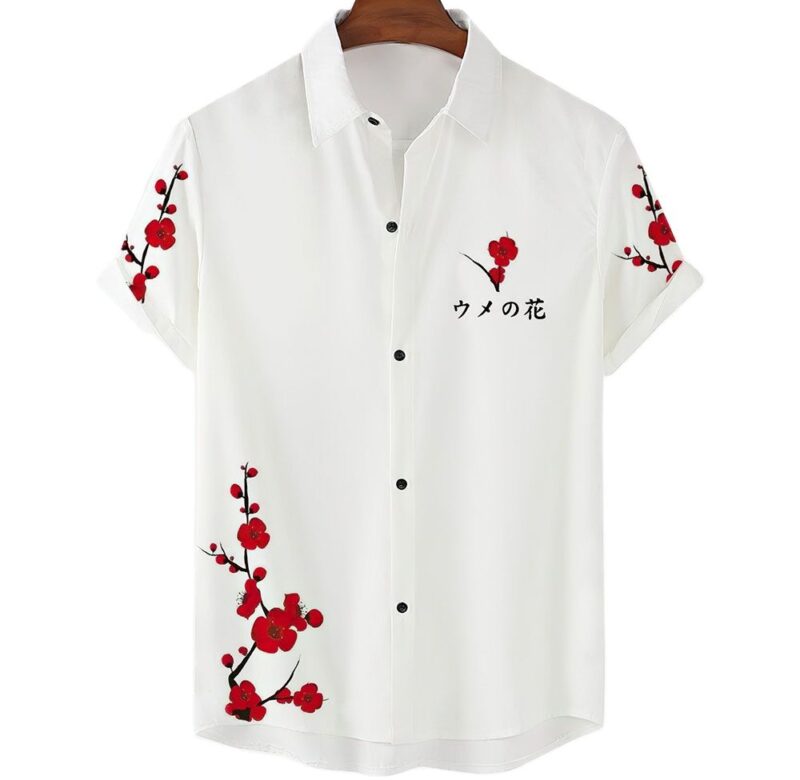 Květinová košile Havajská košile Muži Oblečení Volné Prodyšné Pánské Košile Léto Pánské Košile Street Ležérní Topy s krátkým rukávem 5xl