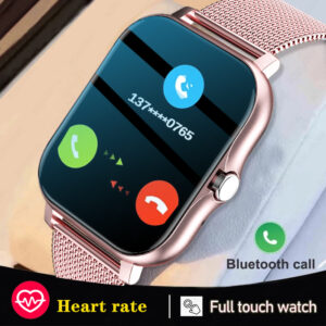 Nové chytré hodinky Ženy Bluetooth Volání Hodinky Fitness Tracker Vodotěsné Sport Chytré hodiny Módní Dámské Pánské Chytré hodinky Žena