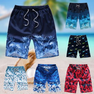 Quick Dry Summer Pánské plavky Plážové šortky Kalhotky pro muže Plavky Plavky šortky Plážové oblečení Dropship