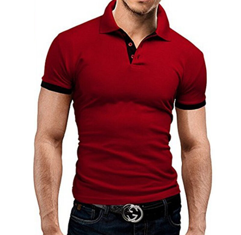 Nové polokošile Pánské letní stahovací pánské šortky s rukávem Polo Business oblečení Luxusní pánské triko