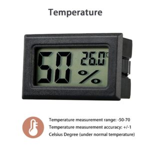 2PCS miniaturní digitální LCD displej Vnitřní pohodlný snímač teploty vlhkoměr teploměr vlhkoměr