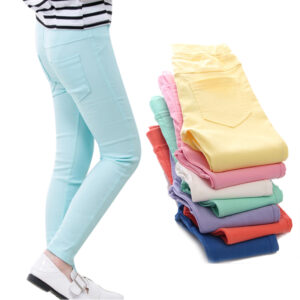 3-12letá holčička tužkové kalhoty elastické kojenecké legíny nové slim fit dětské legíny jednobarevné imitace džínů