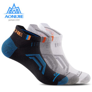 3 páry AONIJIE E4101 Prodyšné Nízký střih Sportovní Běh Atletické ponožky Čtvrtinové kompresní ponožky Štít na patu Cyklistika