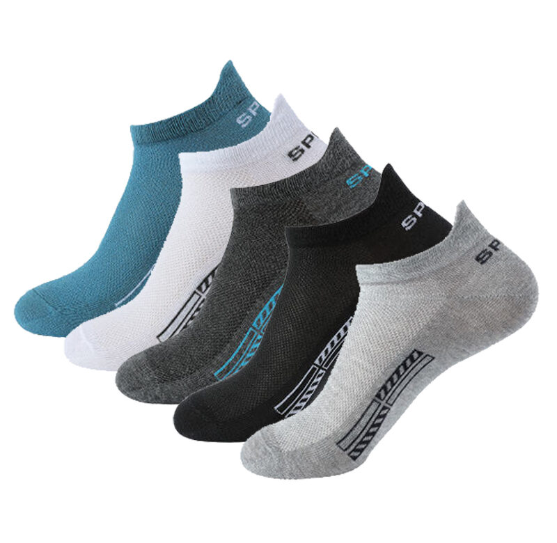 5 párů bavlněných krátkých ponožek pro muže vysoce kvalitní dámské nízké střihy, kotník, sportovní síťovina, prodyšné léto, ležérní, měkké pánské ponožky