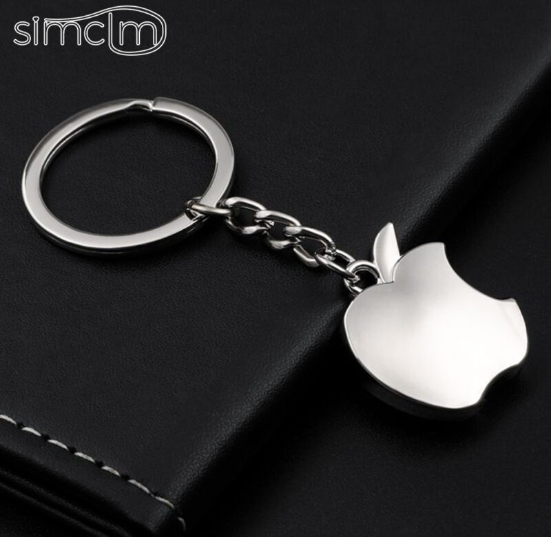 Apple Car Keychain Novinka Suvenýr Kovový batoh Příslušenství Pár kovových přívěsků na klíče pro muže Dárky Přívěsek na klíče Tretka
