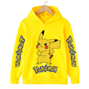 Boys Pikachu Hoodies Autumn 3D Print Cartoon Pokemon Sweatshirt Kids Funny Harajuku Fashion Tops Boys Girls Super Cool Pullover