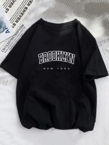 Dámské tričko Brooklyn New York Dívka Móda s potiskem Harajuku Streetwear Oblečení Běžné Dámské Tričko Y2K