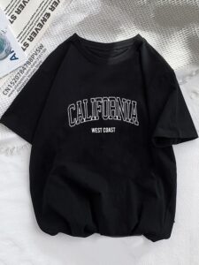 Dámské tričko Kalifornie West Coast Girl Grafika Móda s potiskem Harajuku Streetwear Oblečení Běžné Dámské Tričko Y2K