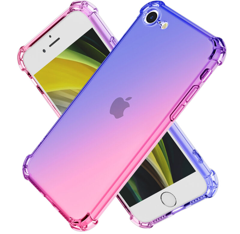 Pouzdro pro Apple iPhone 8 7 6s 6 Plus SE 2020 2016 Cute Gradient Phone Slim Anti Scratch Flexibilní TPU Cover Ochranné pouzdro