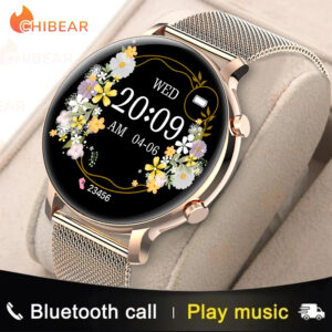 ChiBear Nové chytré hodinky Bluetooth Call pro ženy ECG+PPG chytré hodinky Módní voděodolné dámské hodinky Vodotěsné dívčí náramky