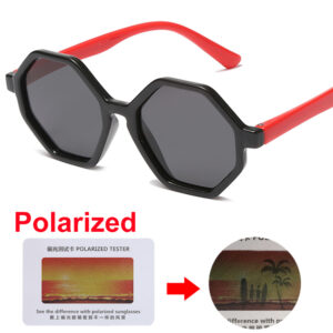Dětské polarizační brýle Dětské kulaté sluneční brýle Hexagon Subber TR90 Polarizované sluneční brýle pro dívky Chlapecké brýle pro miminka UV400