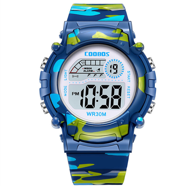 Dětské hodinky Sportovní Dětské hodinky Silikonový řemínek Vodotěsný LED digitální hodinky Pro děti Děti Studentská dívka Chlapecké náramkové hodinky