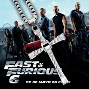Dominic Toretto Rychle a zběsile Celebrita Vin Diesel Předmět Křišťál Ježíše Pánský kříž Přívěsek Náhrdelník Dárkové šperky