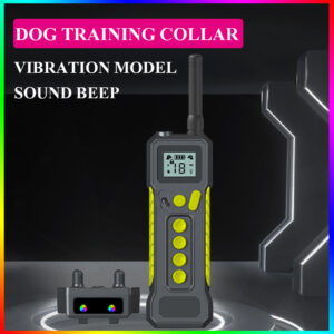 Elektrický výcvikový obojek pro psy Pet Dálkové ovládání Obojky odolné proti štěkání pro vibrace Sound Shock Dobíjecí voděodolný OBOJEK pro psy