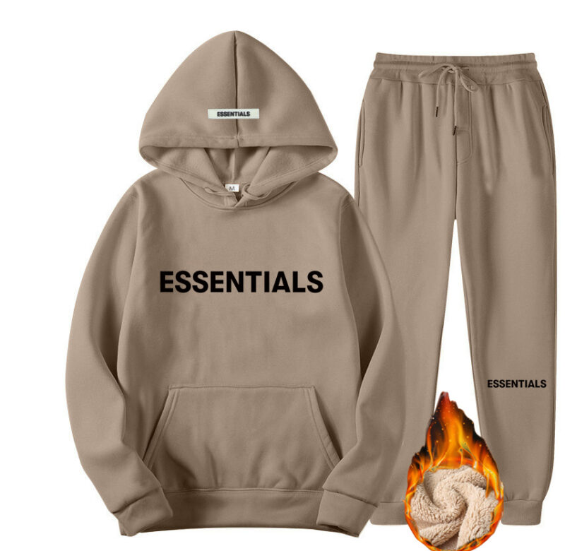 Essentials Jaro Podzim Muži Ženy Mikina s kapucí Oblek z čisté bavlny Pár Jogging Mikiny Oversized Streetwear Tepláky