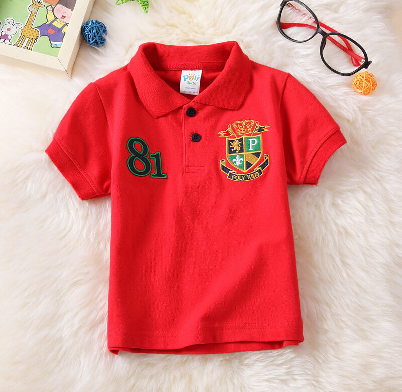 Módní chlapecká polokošile Nejlepší kvalita chlapecká sportovní košile pro děti Dětské topy s krátkým rukávem Letní dětské oblečení 2 4 6 8 10 12 let