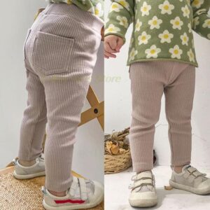 Móda Ležérní Svislé pruhy Bavlněné kalhoty pro děti Pevné legíny pro dívky Oblečení pro chlapečka Dětské kalhoty Tepláky