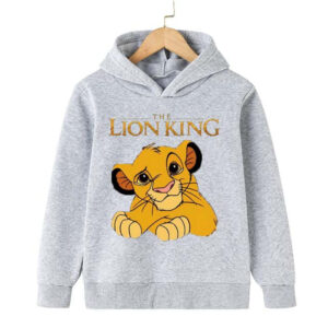 Módní dětská mikina Lion King Simba Baby Boys Dívčí Cartoon Simba Pulovr Dětské podzimní oblečení Lion King Simba Mikiny