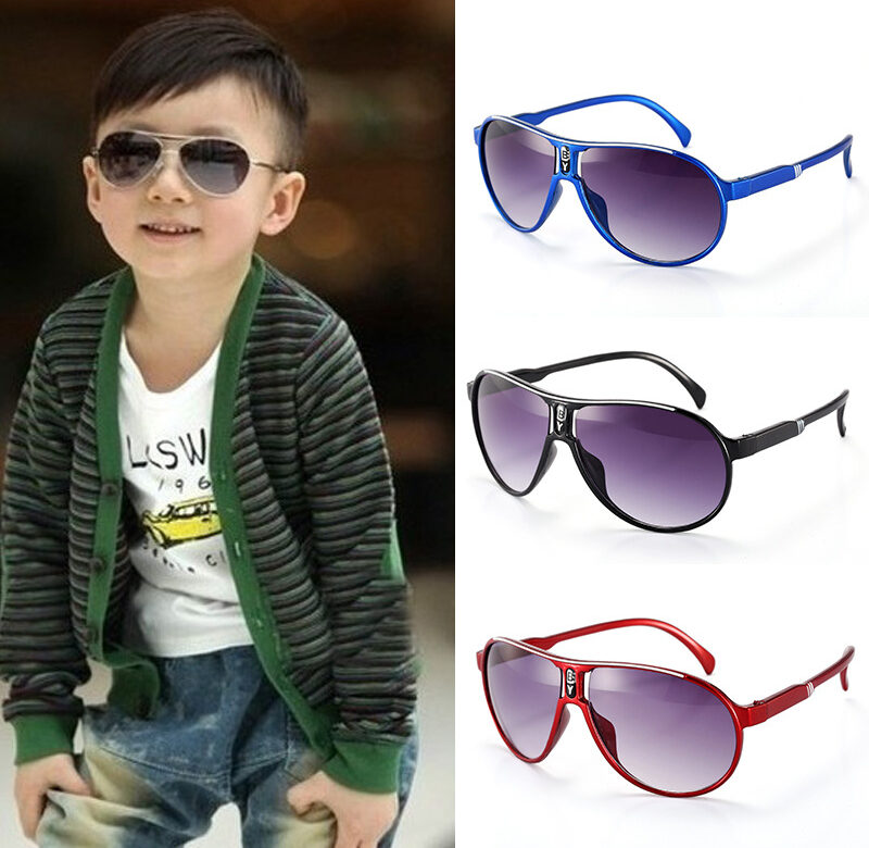 Módní dětské sluneční brýle Barevný rám brýlí Dívčí Chlapecké brýle pro děti UV400 Baby Mirror Sluneční brýle