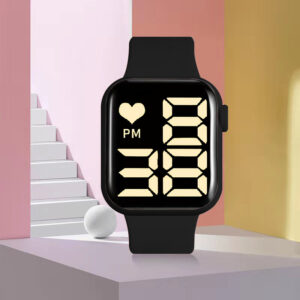 Módní Sportovní hodinky Pro děti Vodotěsné Led digitální hodinky Ultralehký silikonový pásek Náramkové hodinky pro dospívající chlapce Dívčí Unisex