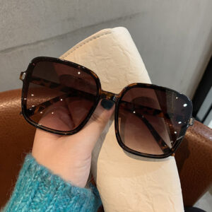 Módní čtvercové sluneční brýle Žena Retro Vintage Gradient Sluneční brýle Dámské Čiré čočky Černá Bílá Designér Oculos De Sol UV400