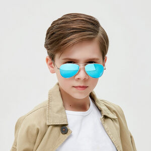 Gafas De Sol Retro luxusní dětské sluneční brýle UV400 Ochrana očí Děti Venkovní jezdecké sluneční brýle Stínidla pro chlapce Dívky