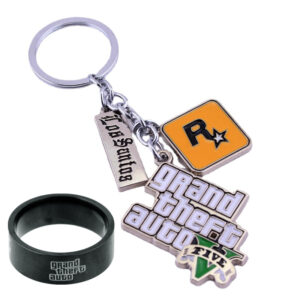 Hra GTA V Grand Theft Auto 5 kroužků na klíče PS4 Xbox PC Klíčenka pro fanoušky Držák na klíče do auta llaveros