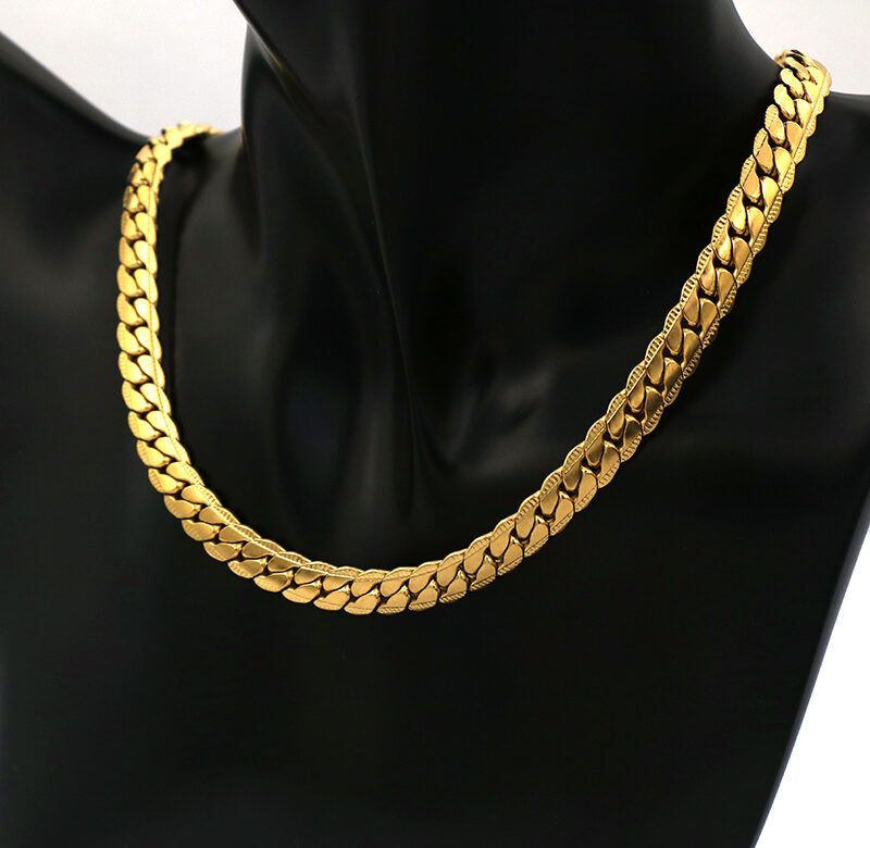 Náhrdelník z nerezové oceli Gold Color Chains 316 v dobré kvalitě pro ženy a muže