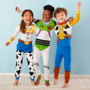 Halloween Dětské Anime Kreslený Kostým Woody And Buzz Lightyear Cosplay Cosplay, Toystory Sada Baby Pyžamová 2dílná
