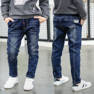IENENS Kids Boys Denim Clothes Pants Children Wears Clothing Long Bottoms Baby Boy Skinny Jeans Trousers 4 5 6 7 8 9 10 11 Years