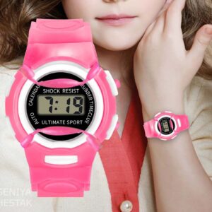 Dětské hodinky Pro dívky Dětské hodinky Led Sport Flash Digitální Vodotěsné Hodiny Pro chlapce Multifunkční elektronické náramkové hodinky